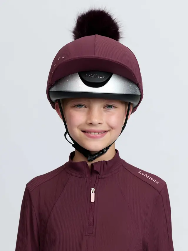 LeMieux Ribbed kypäräsilkki, Bramble