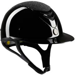 OneK Mips Avance Glossy ratsastuskypärä, Swarovskikiskoilla ja glitterpaneelilla