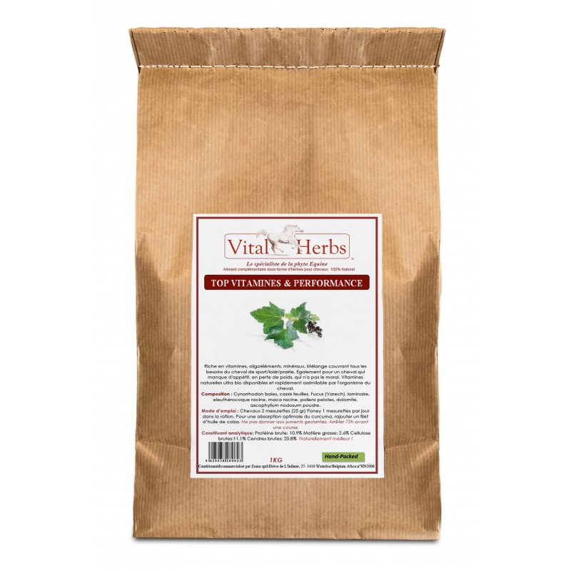 Vital Herbs Top Vitamines & Performance, 2kg Päiväys 10/24